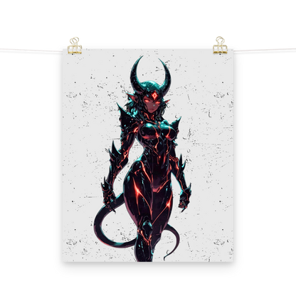 Dark Cyberpunk Symbiotic Bio-Armored Art — 16×20 Enhanced Matte | M Digital Artz™ PPV