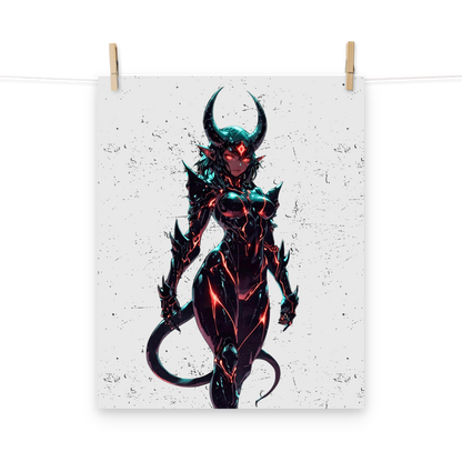 Dark Cyberpunk Symbiotic Bio-Armored Art — 16×20 Enhanced Matte | M Digital Artz™ PPV